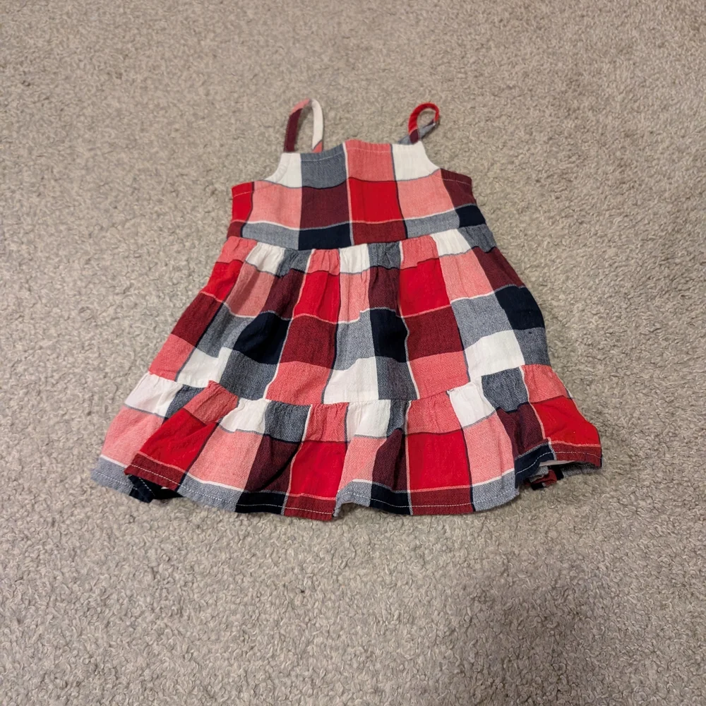 3 For $12 Plaid Sleeveless Dress - Picture 3 of 6